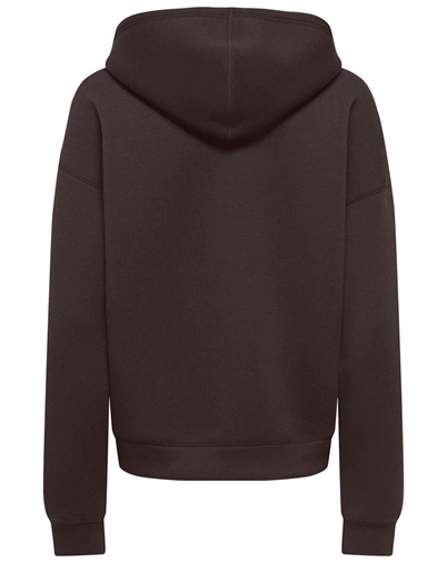 Only - ONLNaomi Two-Way Zip Hoodie - Coffee Bean